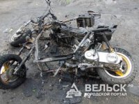 В Няндоме сгорели два скутера